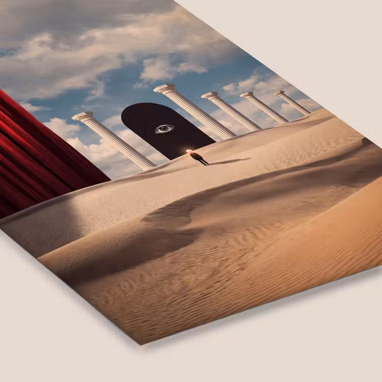 Poster met lijst - Droom - Woestijn - Oog — 7