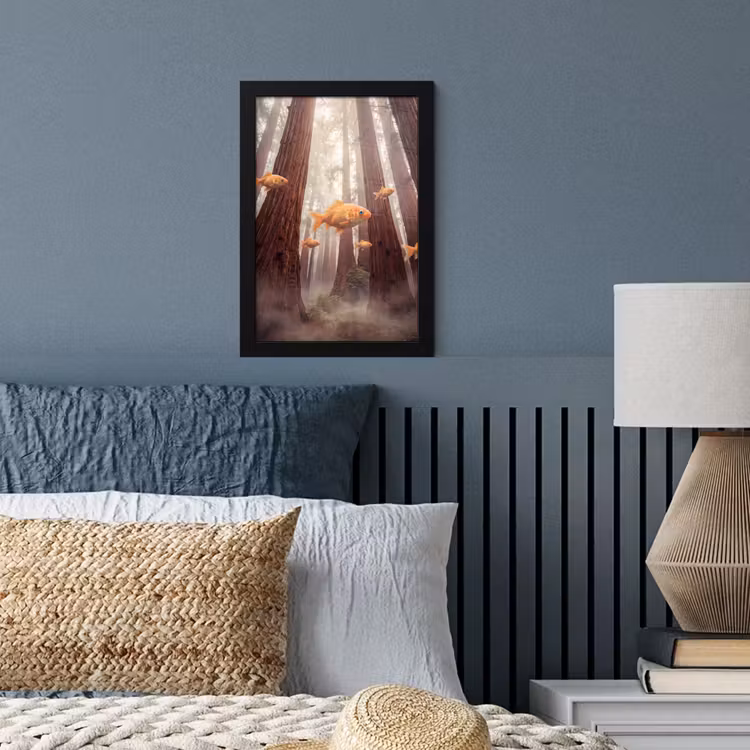 Poster met lijst - Vis - Bos - Fantasie — 3