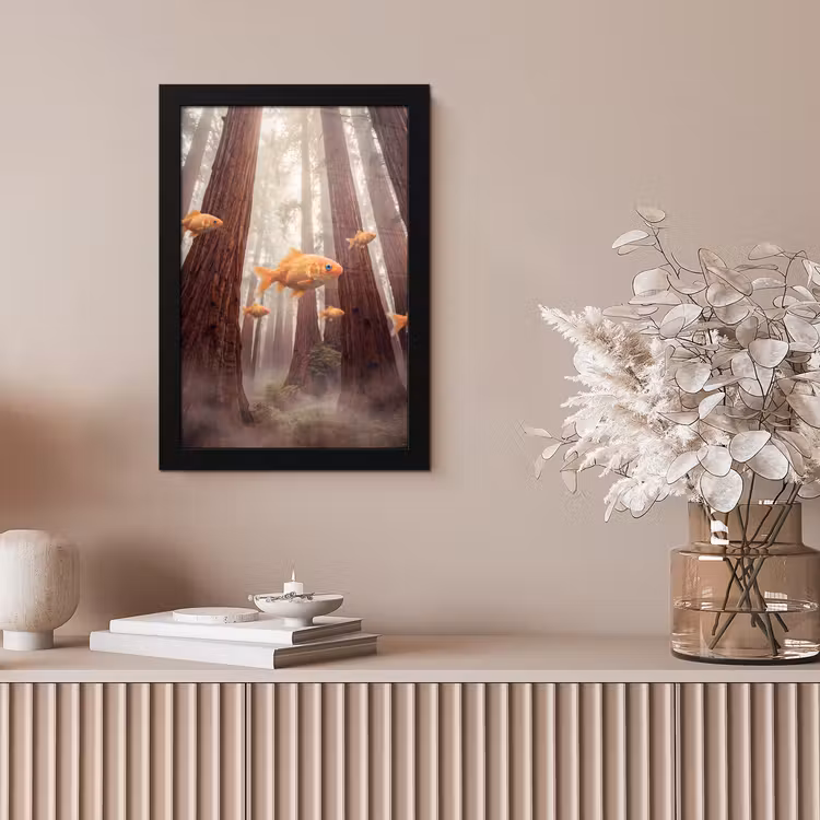Poster met lijst - Vis - Bos - Fantasie — 5