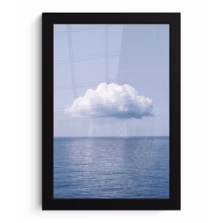 Poster met lijst - Wolk - Regen - Natuur — 1