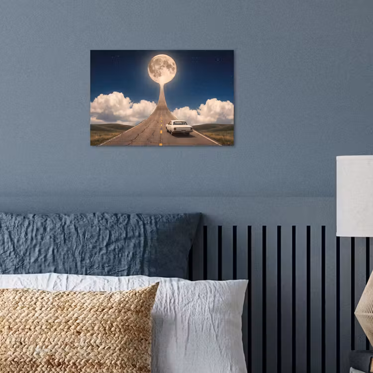 Poster - Weg - Maan - Nacht — 3