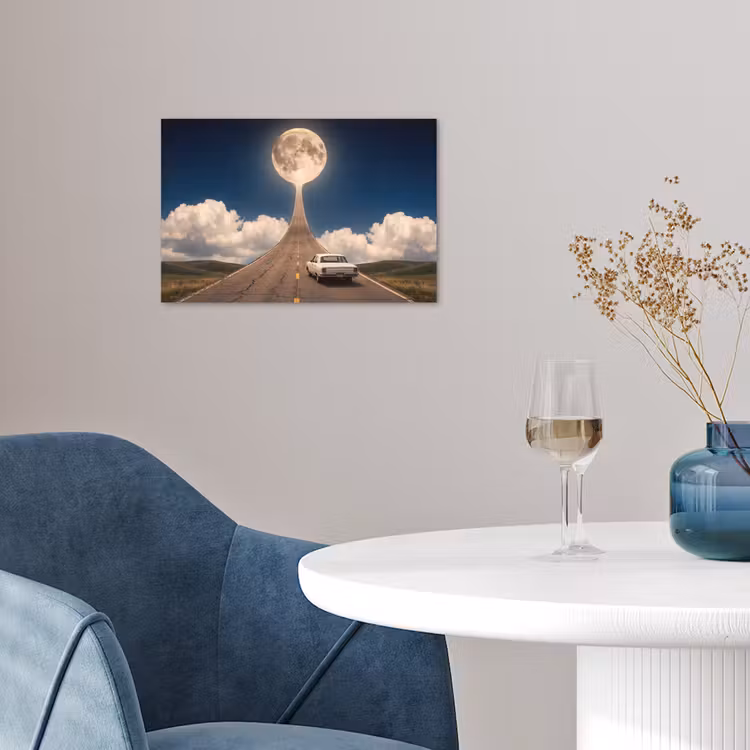Poster - Weg - Maan - Nacht — 4