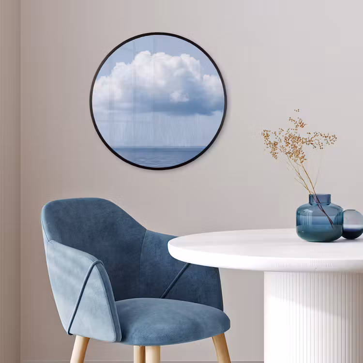 Ronde fotolijst - Wolk - Regen - Natuur — 4