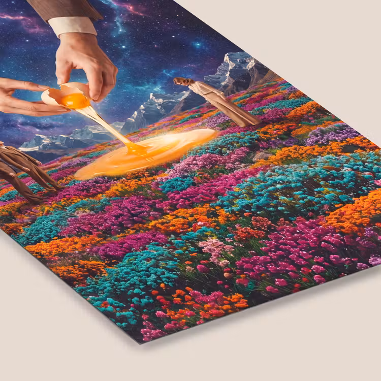 Poster met lijst - Handen - Ei - Surrealisme — 7