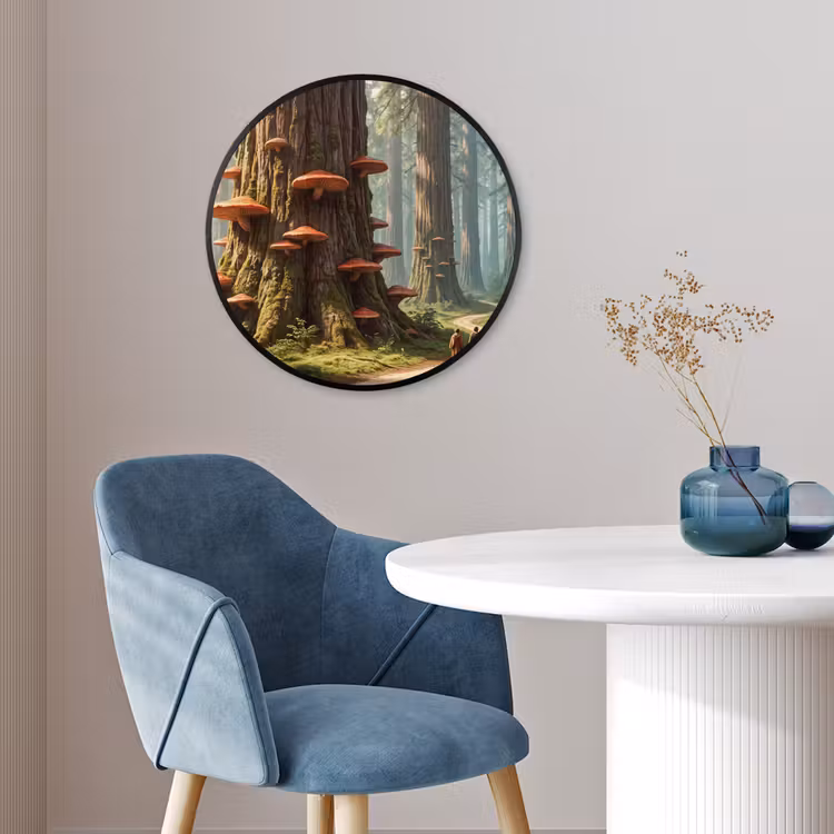 Ronde fotolijst - Bos - Bomen - Natuur — 4