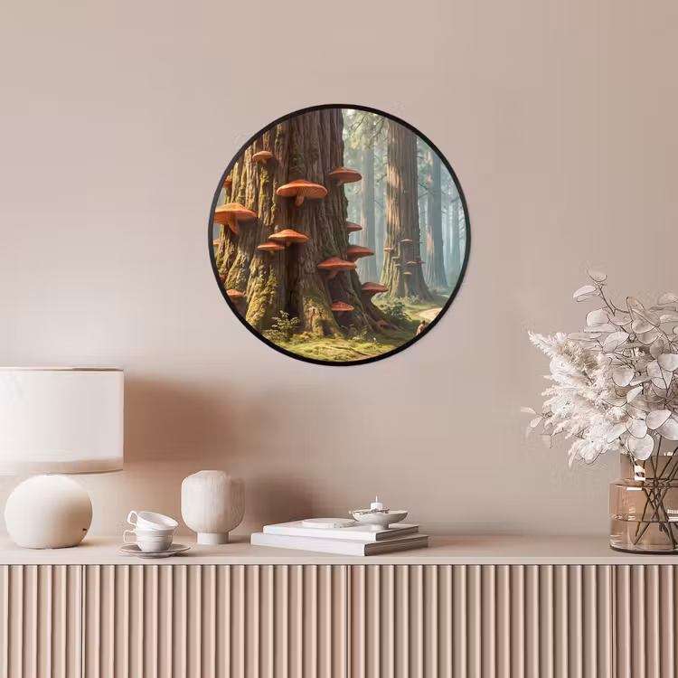Ronde fotolijst - Bos - Bomen - Natuur — 5