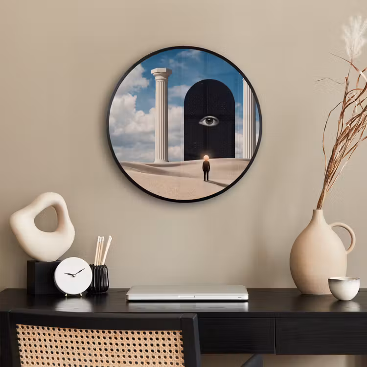 Ronde fotolijst - Droom - Woestijn - Oog — 3
