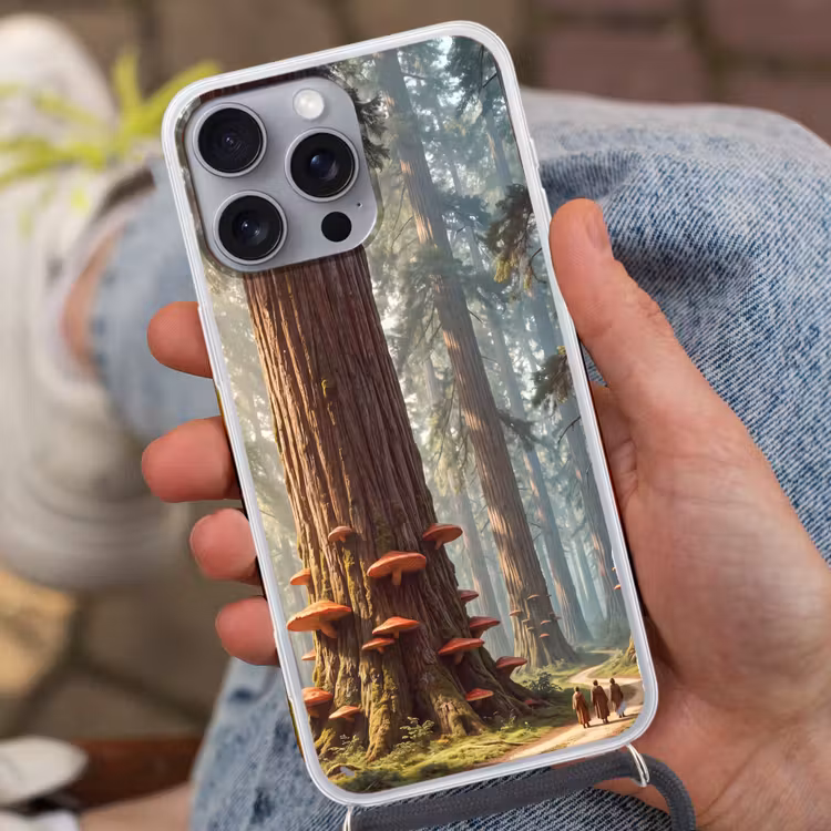 Telefoonhoesje met koord - Bos - Bomen - Natuur — 2