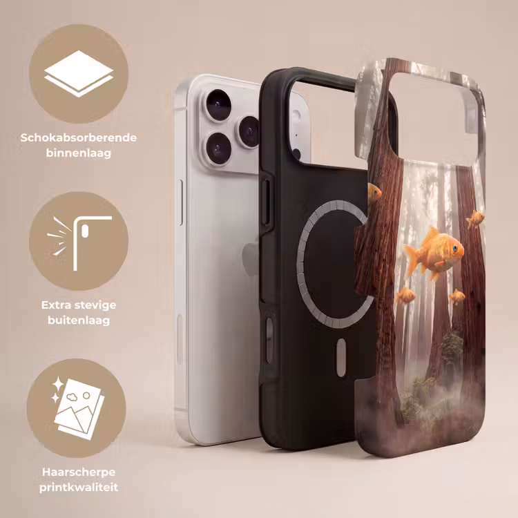 Telefoonhoesje Toughcase - Vis - Bos - Fantasie — 3