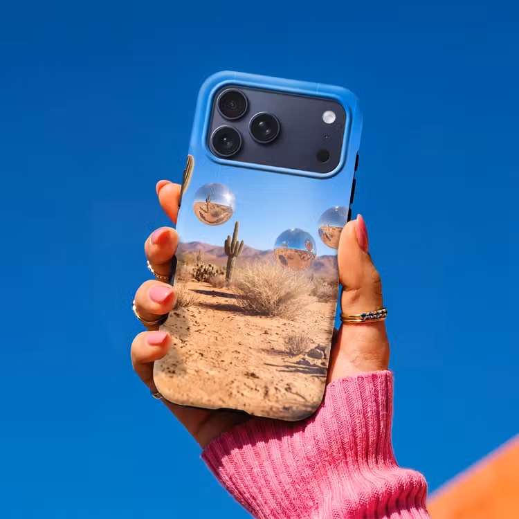 Telefoonhoesje Toughcase - Woestijn - Spiegelbal - Kunst — 2
