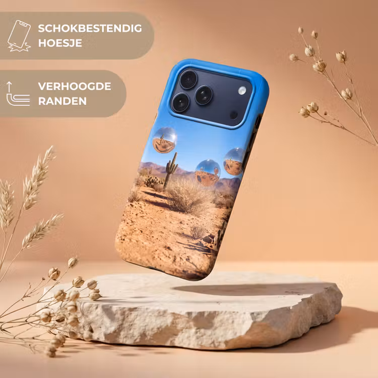 Telefoonhoesje Toughcase - Woestijn - Spiegelbal - Kunst — 5