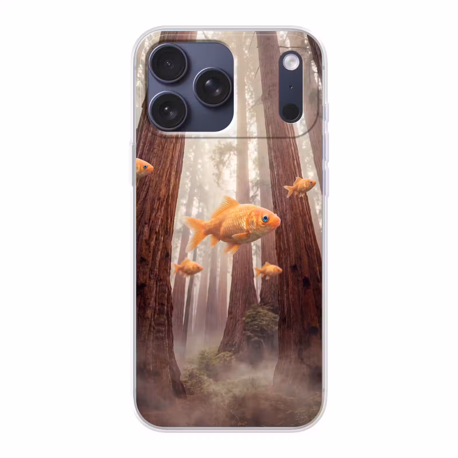 Telefoonhoesje Softcase - Vis - Bos - Fantasie — 1