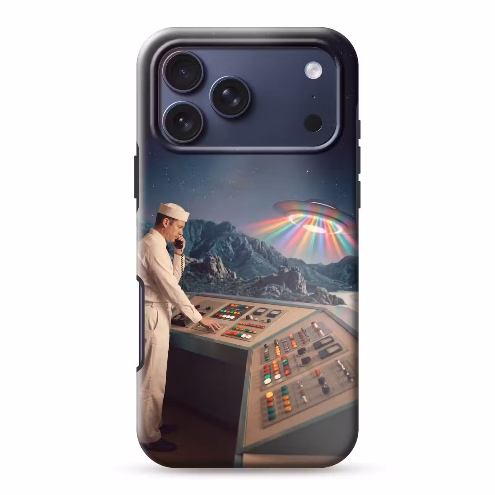 Telefoonhoesje Toughcase - Man - Controlekamer - Strand — 1