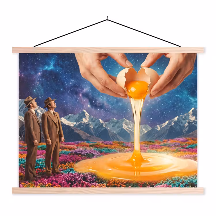 Schoolplaat - Handen - Ei - Surrealisme — 1