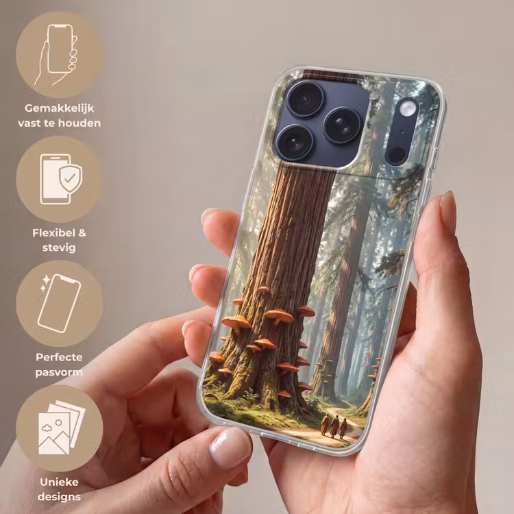 Telefoonhoesje Softcase - Bos - Bomen - Natuur — 4