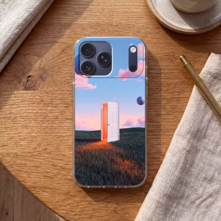 Telefoonhoesje Softcase - Deur - Fantasie - Ruimte — 2