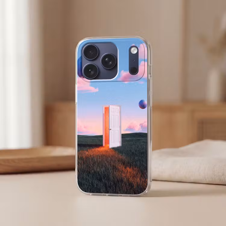 Telefoonhoesje Softcase - Deur - Fantasie - Ruimte — 3