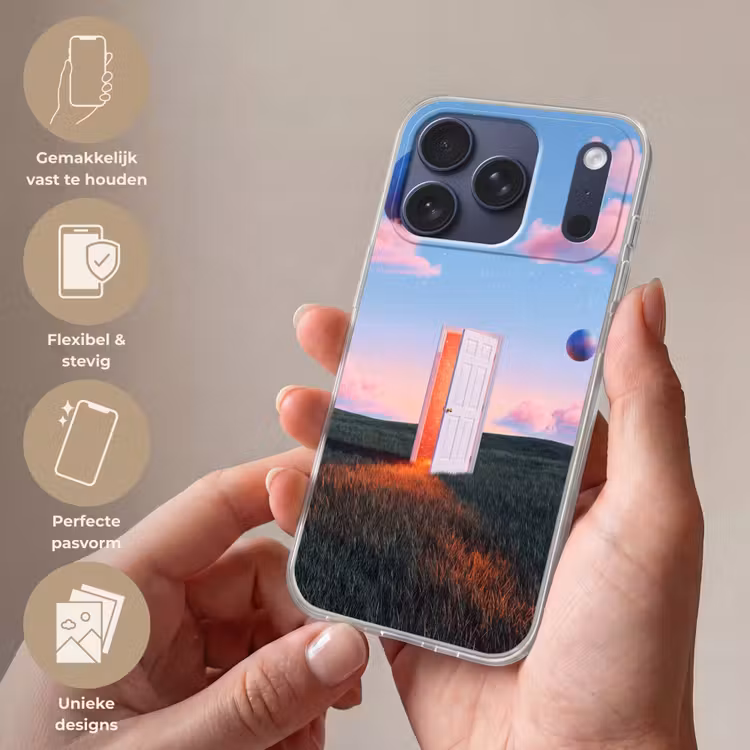 Telefoonhoesje Softcase - Deur - Fantasie - Ruimte — 4