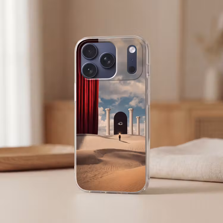 Telefoonhoesje Softcase - Droom - Woestijn - Oog — 3