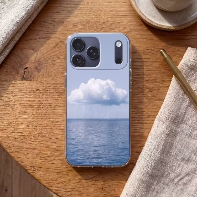 Telefoonhoesje Softcase - Wolk - Regen - Natuur — 2