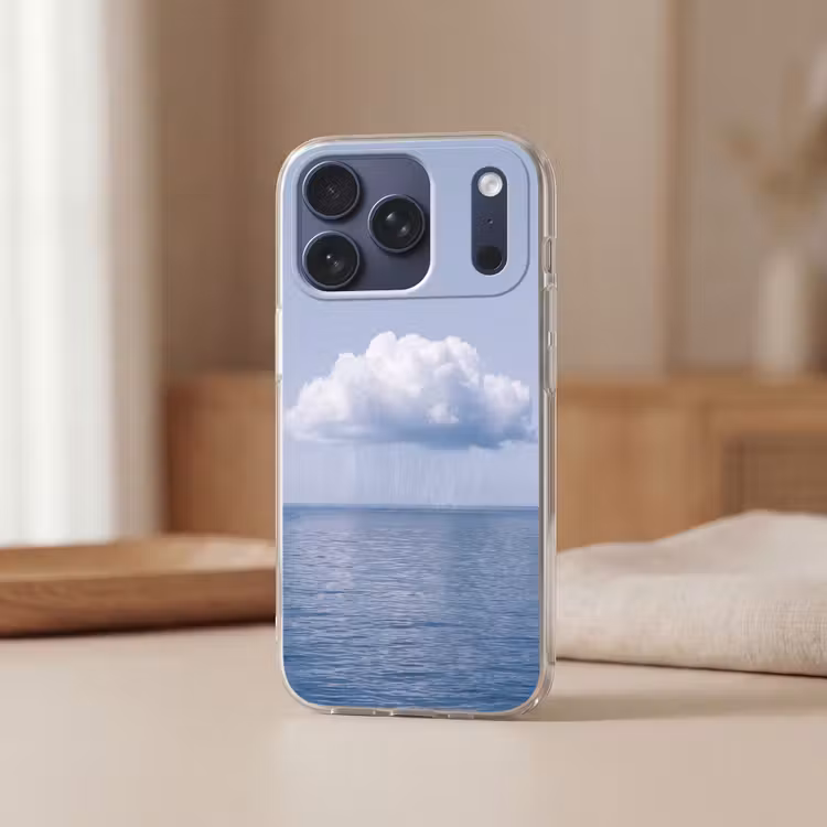 Telefoonhoesje Softcase - Wolk - Regen - Natuur — 3