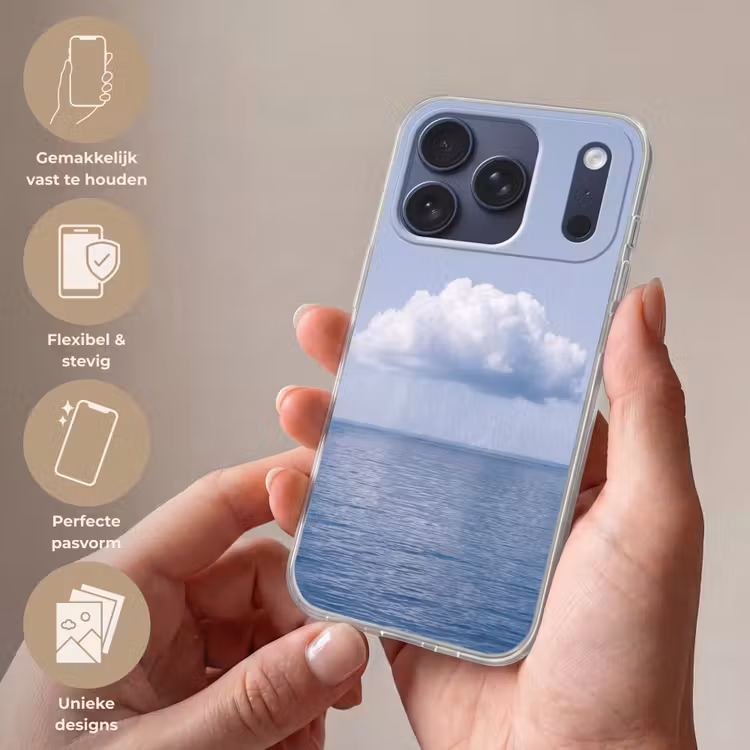 Telefoonhoesje Softcase - Wolk - Regen - Natuur — 4
