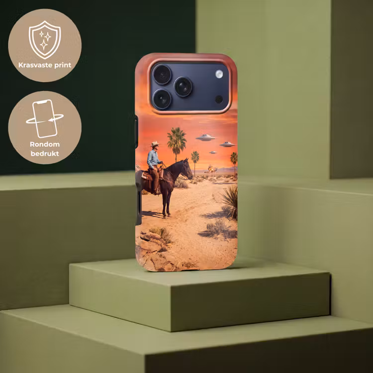 Telefoonhoesje Toughcase - Cowboy - Paard - Woestijn — 7