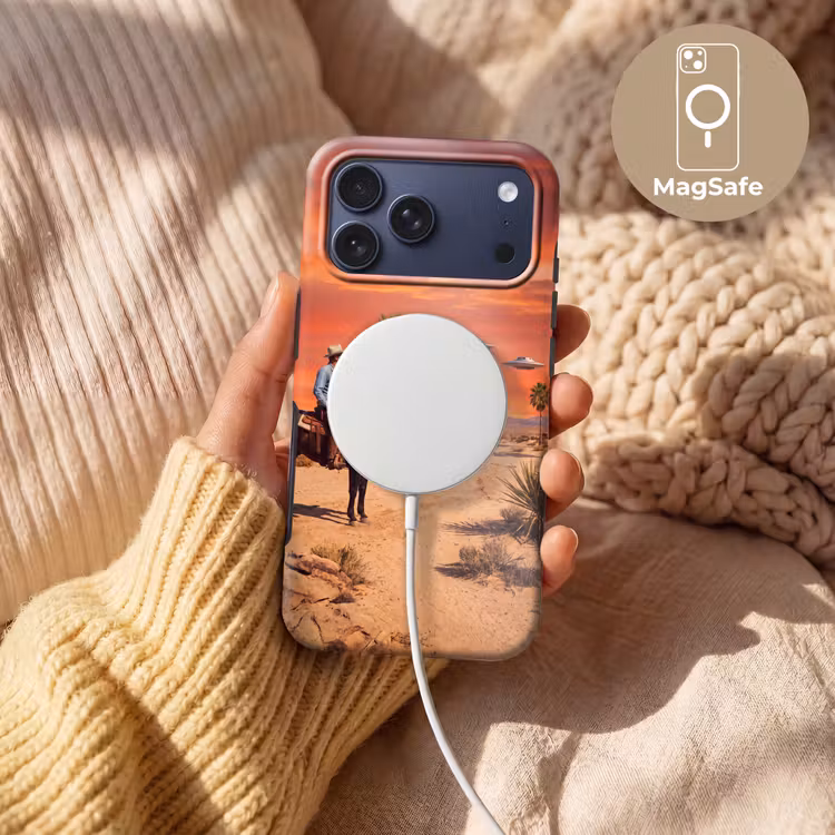 Telefoonhoesje Toughcase - Cowboy - Paard - Woestijn — 8