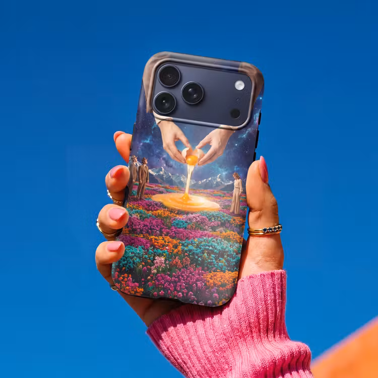 Telefoonhoesje Toughcase - Handen - Ei - Surrealisme — 2
