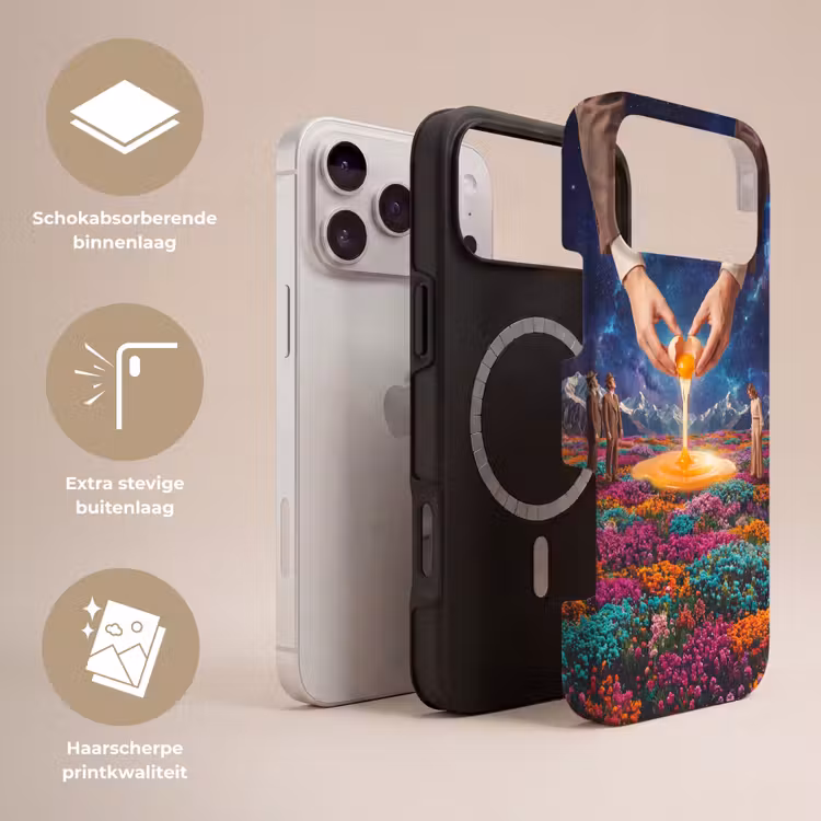 Telefoonhoesje Toughcase - Handen - Ei - Surrealisme — 3