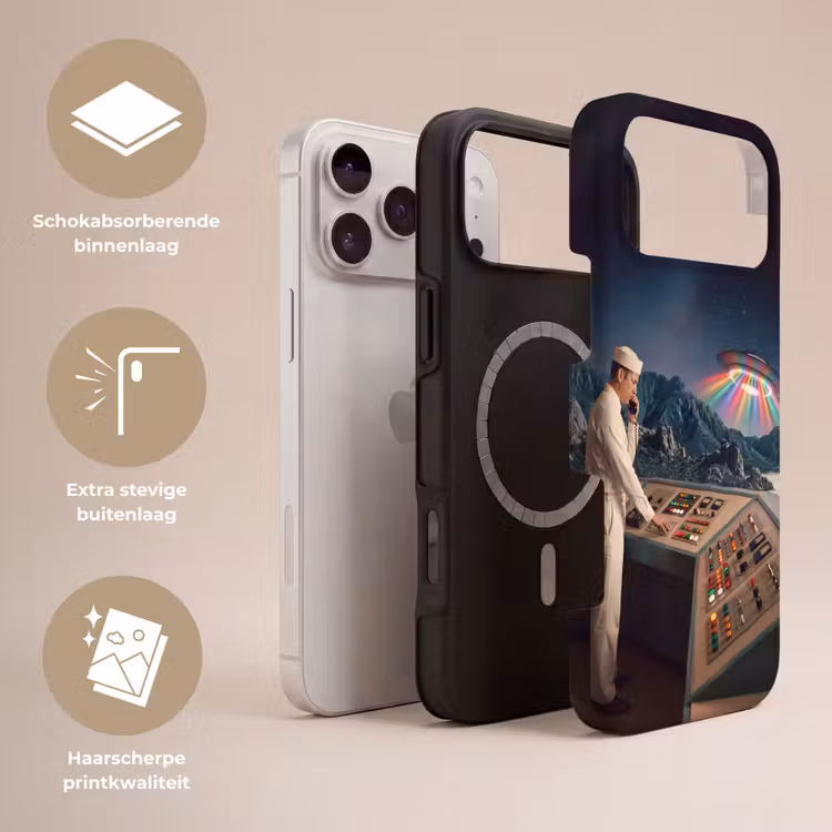Telefoonhoesje Toughcase - Man - Controlekamer - Strand — 3