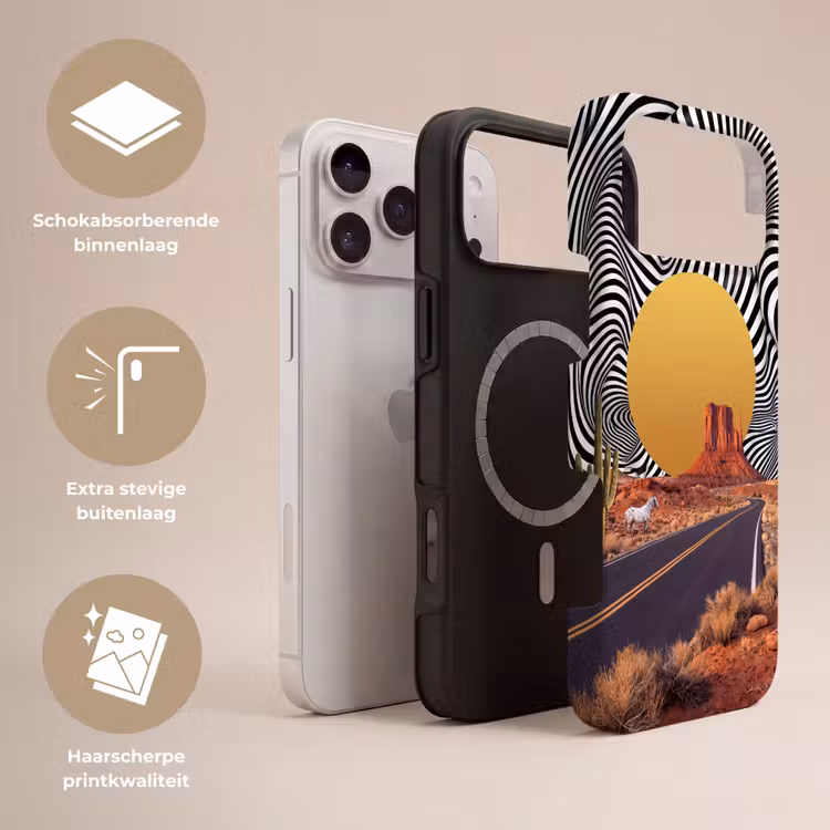 Telefoonhoesje Toughcase - Paard - Woestijn - Natuur — 3