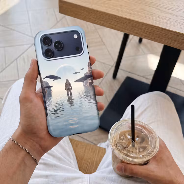 Telefoonhoesje Toughcase - Ruimtevaarder - Walvis - Fantasie — 4