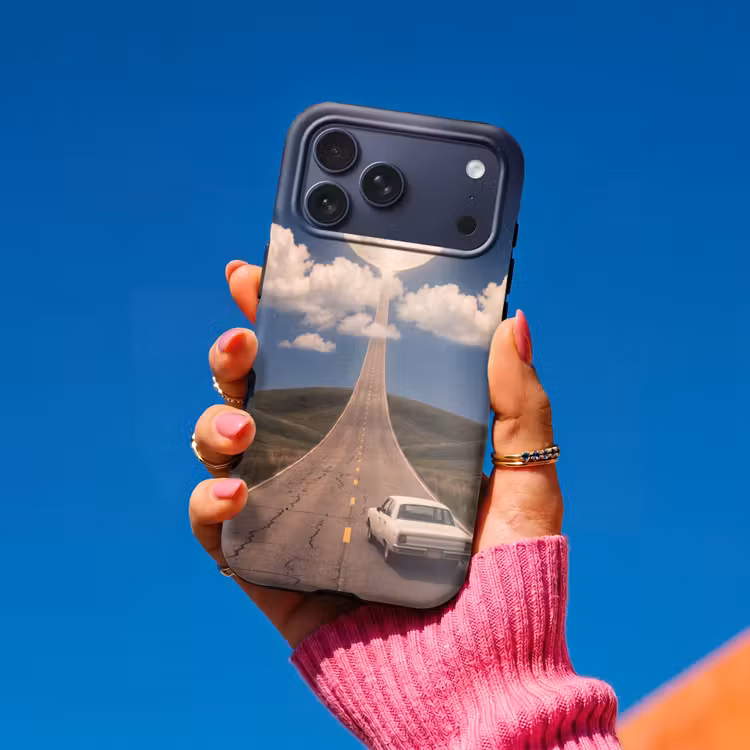 Telefoonhoesje Toughcase - Weg - Maan - Nacht — 2