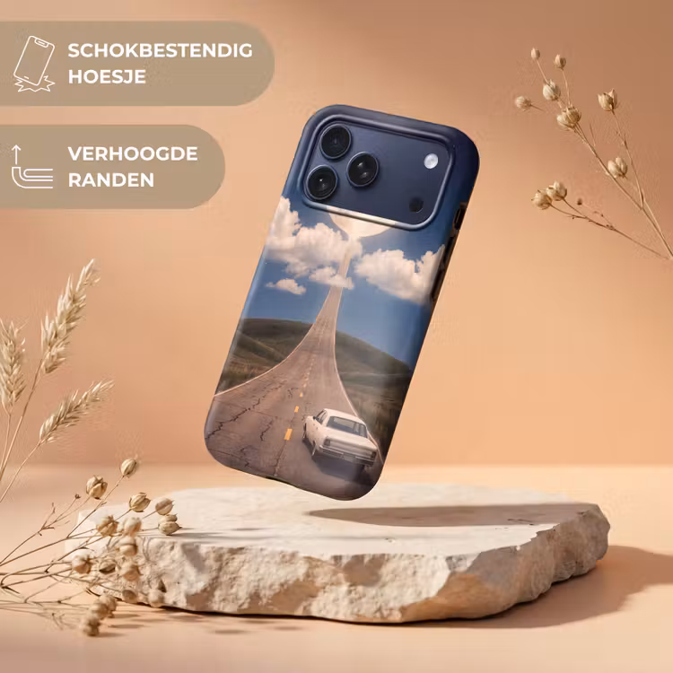 Telefoonhoesje Toughcase - Weg - Maan - Nacht — 5