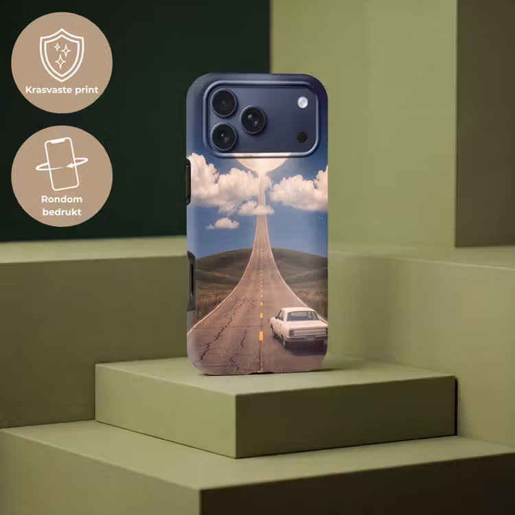Telefoonhoesje Toughcase - Weg - Maan - Nacht — 7