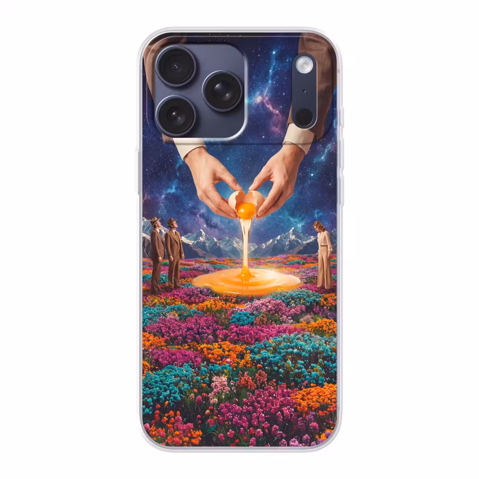 Telefoonhoesje Softcase - Handen - Ei - Surrealisme — 1