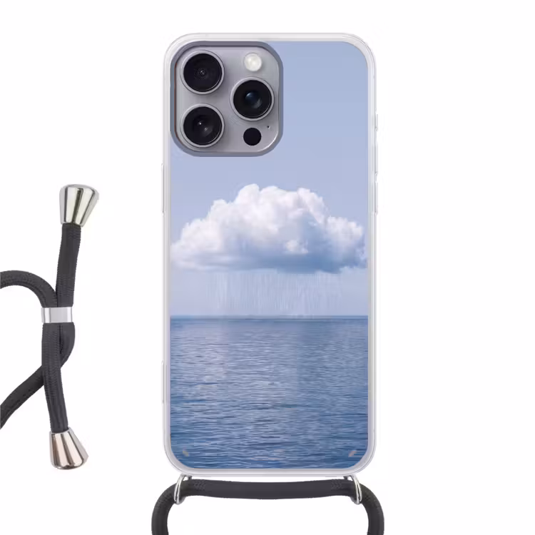 Telefoonhoesje met koord - Wolk - Regen - Natuur — 1