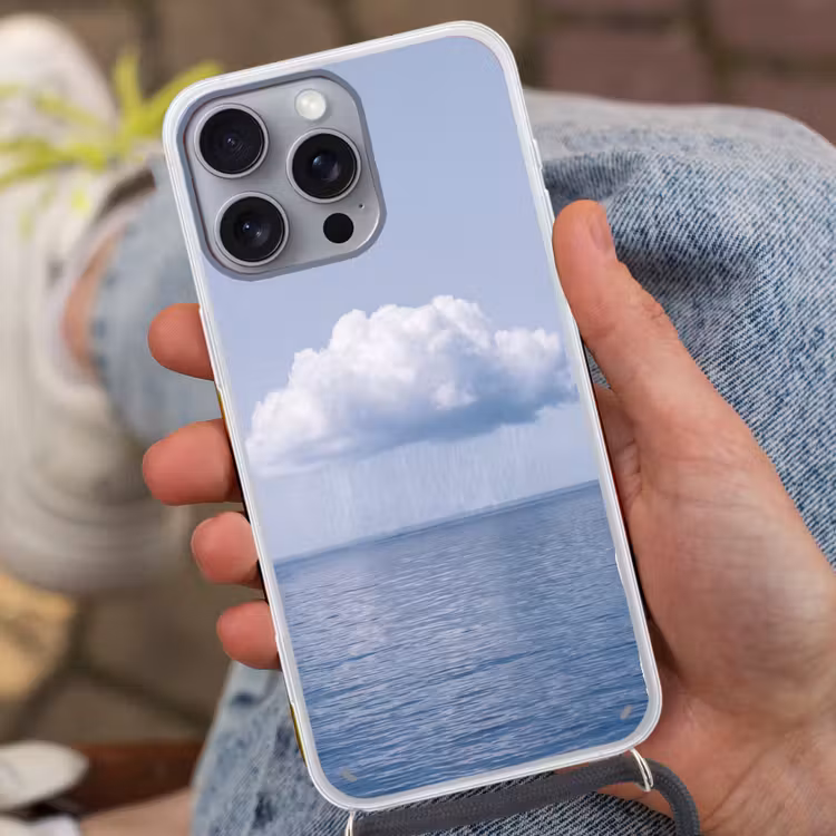 Telefoonhoesje met koord - Wolk - Regen - Natuur — 2