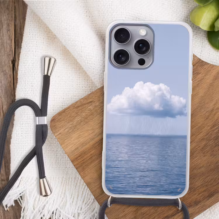 Telefoonhoesje met koord - Wolk - Regen - Natuur — 3