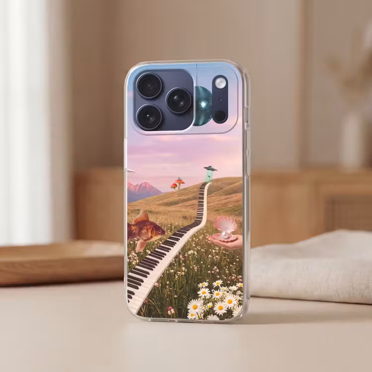 Telefoonhoesje Softcase - Vis - Natuur - Abstract — 3