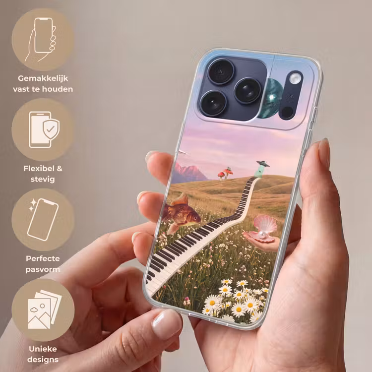 Telefoonhoesje Softcase - Vis - Natuur - Abstract — 4