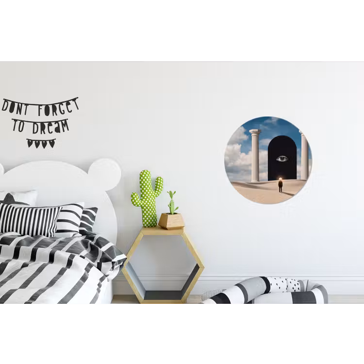 Wandcirkel - Aluminium - Droom - Woestijn - Oog — 5