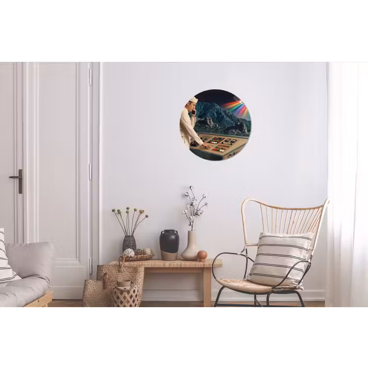 Wandcirkel - Aluminium - Man - Controlekamer - Strand — 2