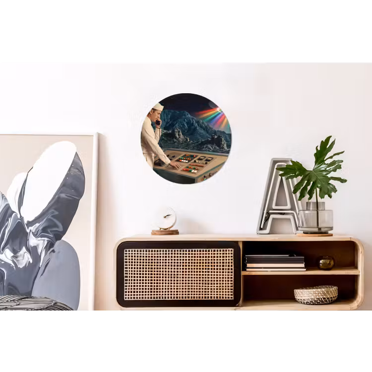 Wandcirkel - Aluminium - Man - Controlekamer - Strand — 3