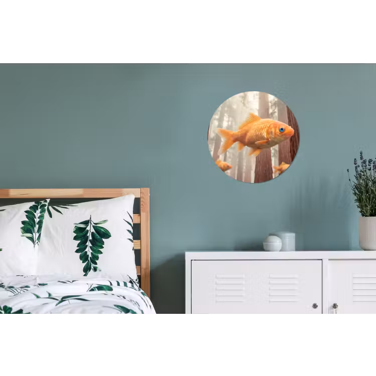 Wandcirkel - Aluminium - Vis - Bos - Fantasie — 4