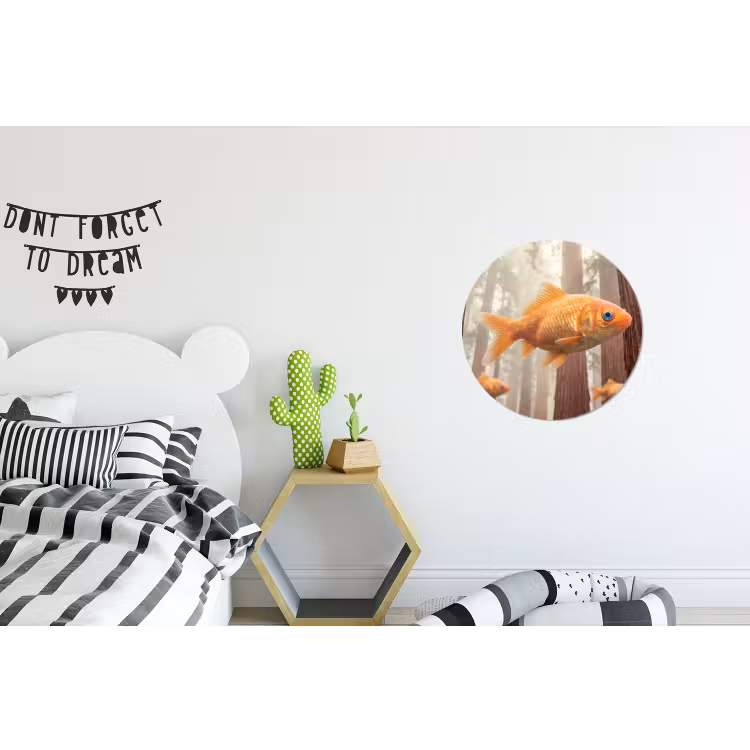 Wandcirkel - Aluminium - Vis - Bos - Fantasie — 5