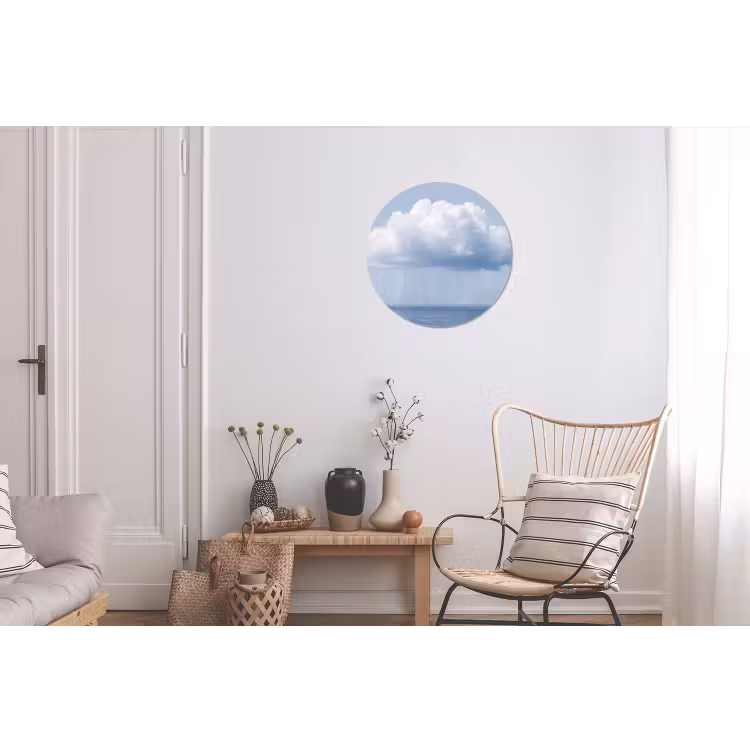 Wandcirkel - Aluminium - Wolk - Regen - Natuur — 2