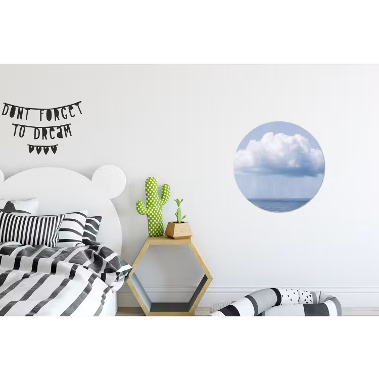 Wandcirkel - Aluminium - Wolk - Regen - Natuur — 5