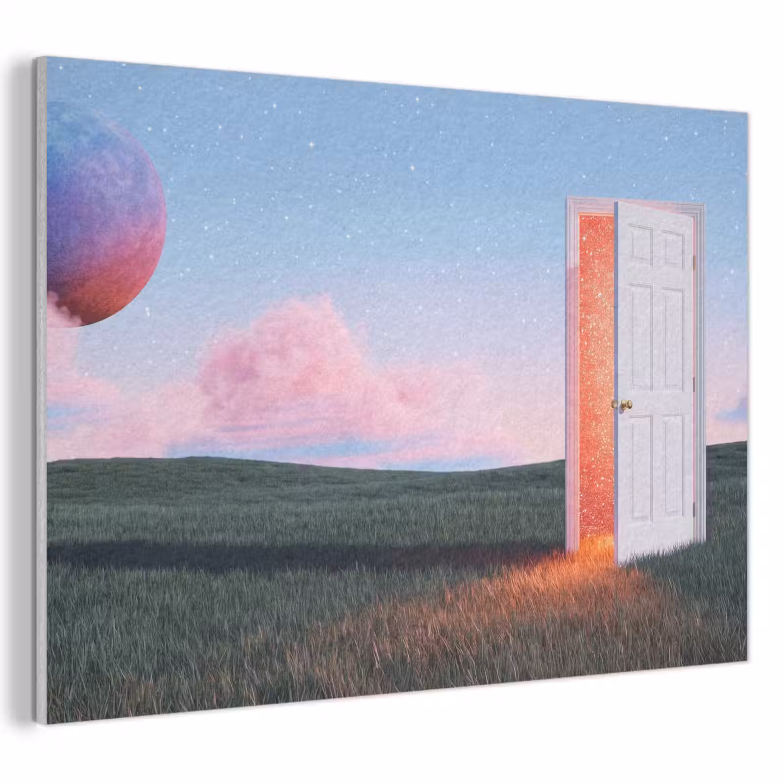 Akoestisch schilderij - Deur - Fantasie - Ruimte — 1